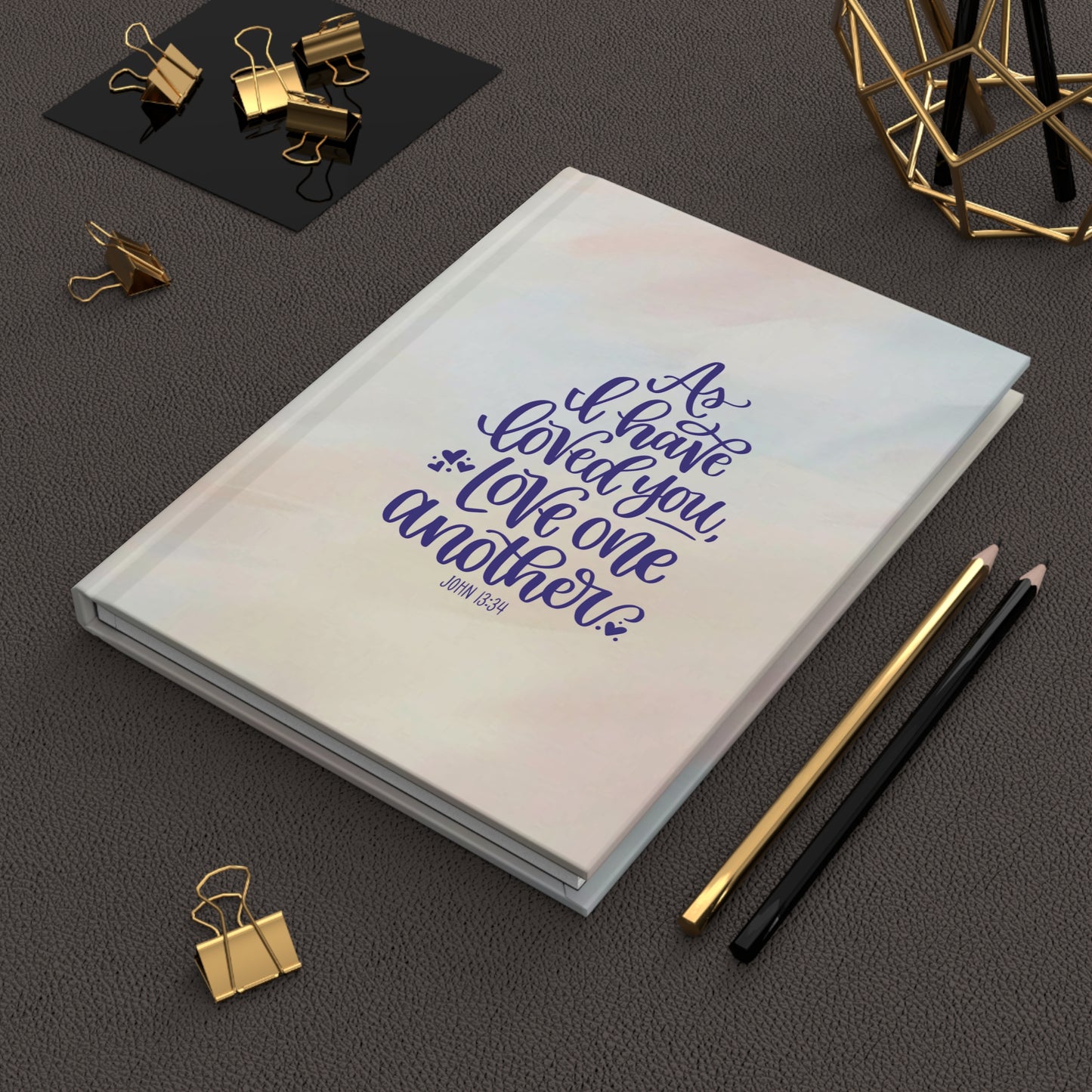 John 13:34 Hardcover Journal or Christian Inspiration Notebook