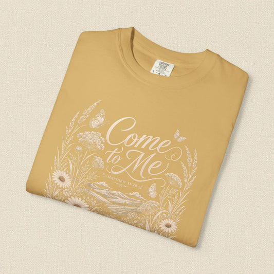 Come to Me | Christian T-Shirt for Women | Matthew 11:28