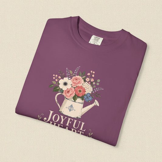 Joyful Heart | Christian T-Shirt for Women | Proverbs 17:22