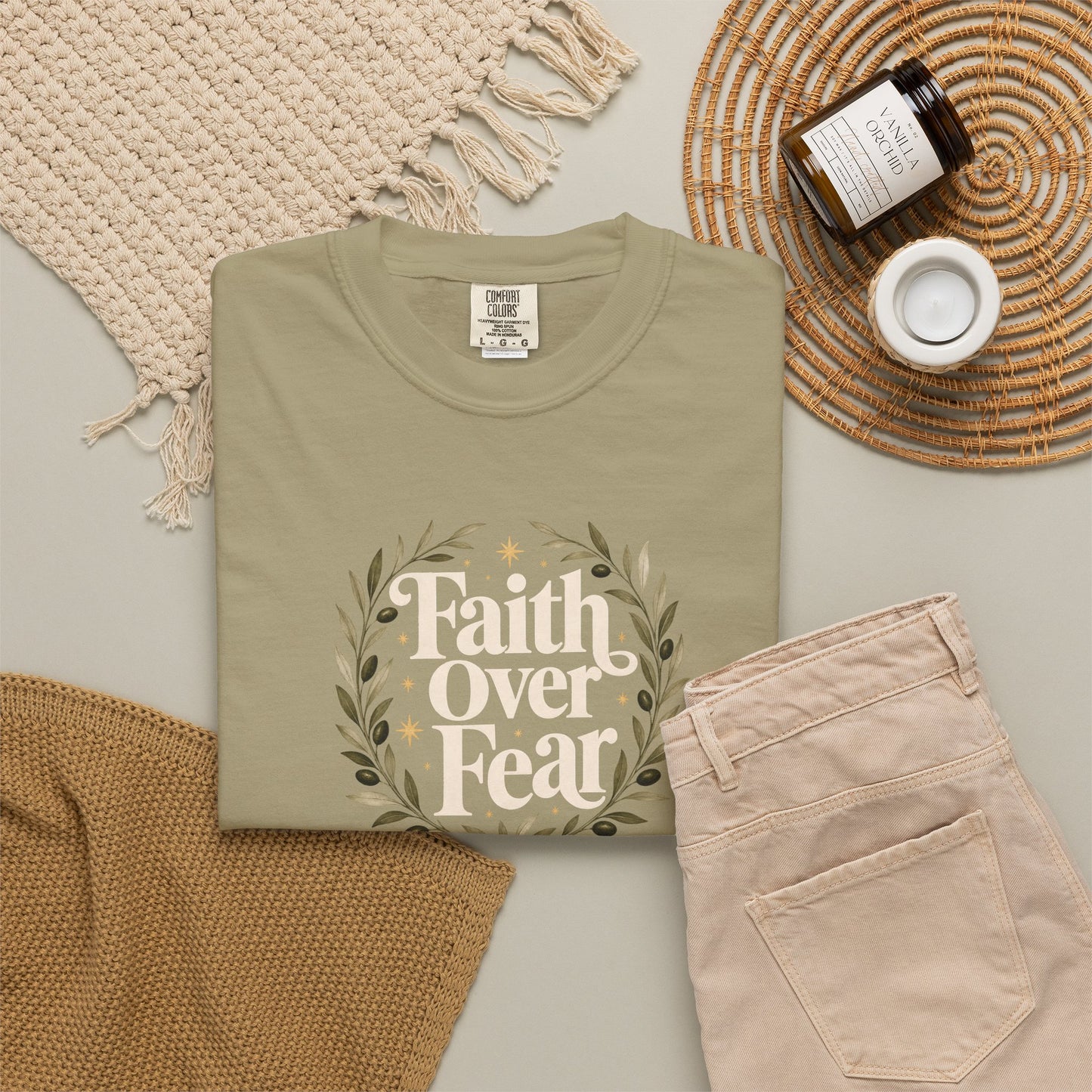 Faith Over Fear | Christian T-Shirt for Women