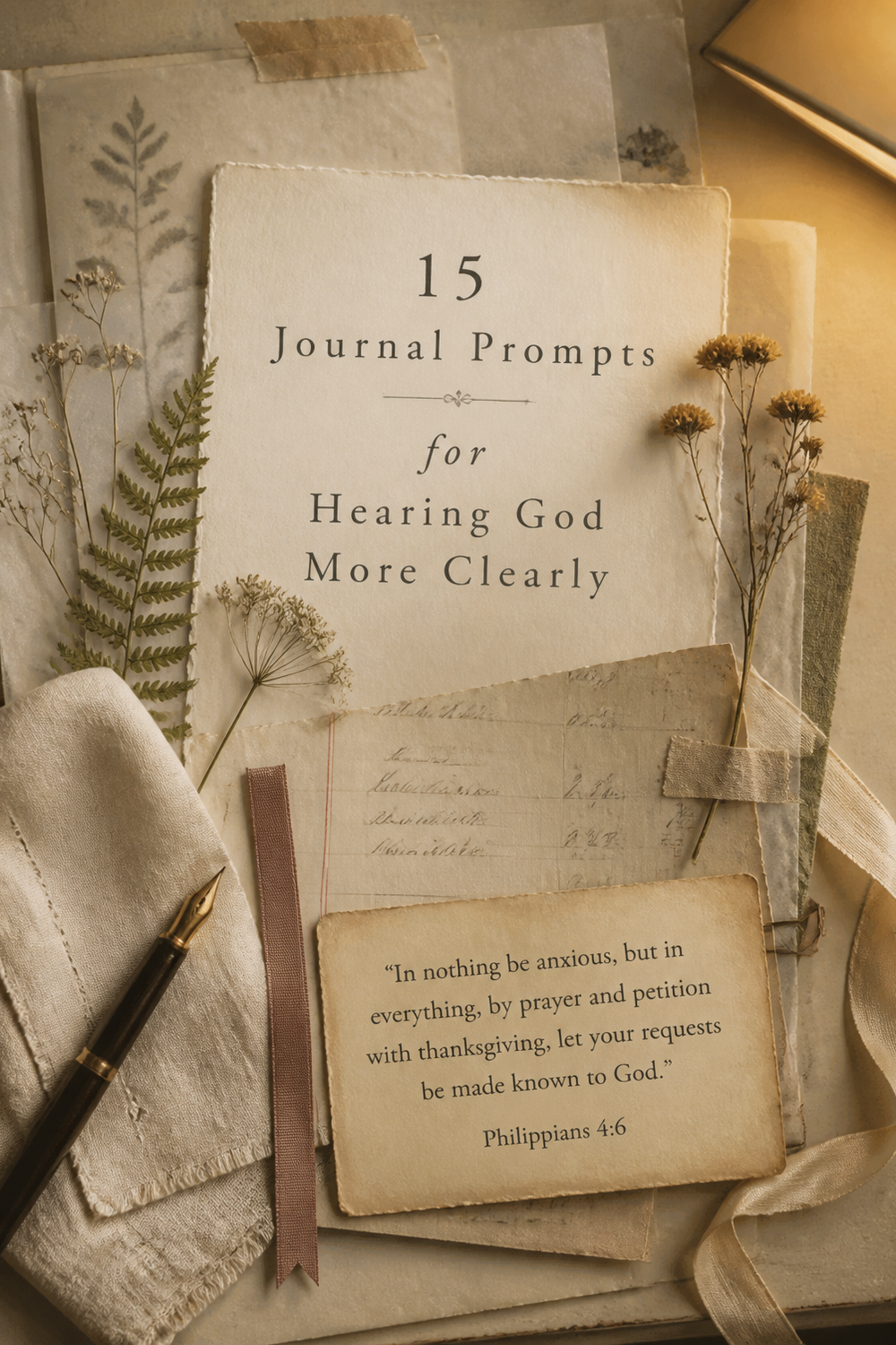15 Journal Prompts for Hearing God More Clearly
