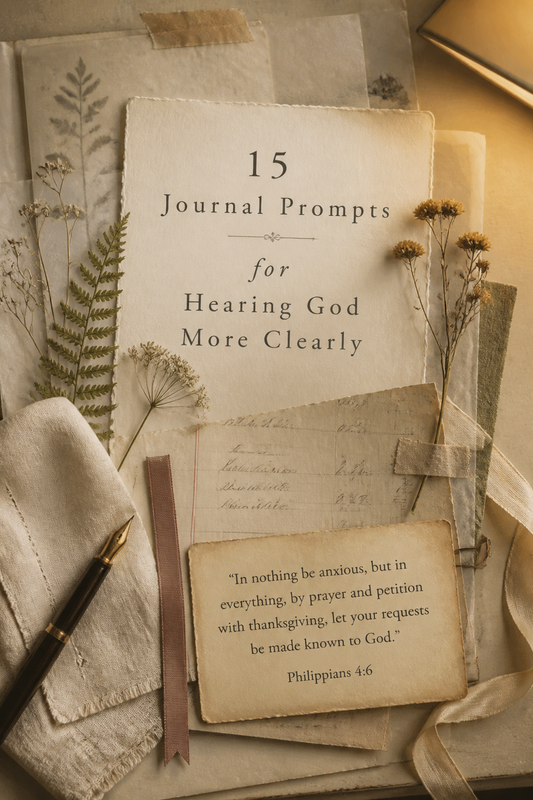 15 Journal Prompts for Hearing God More Clearly