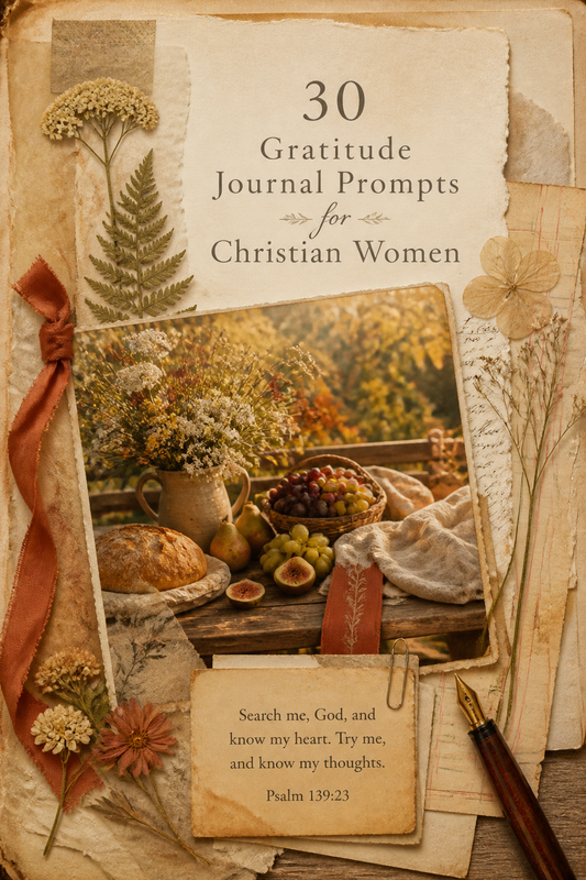 30 Gratitude Journal Prompts for Christian Women