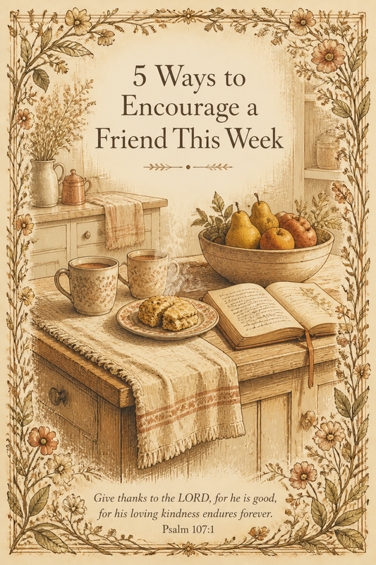 5 Ways to Encourage a Friend This Week