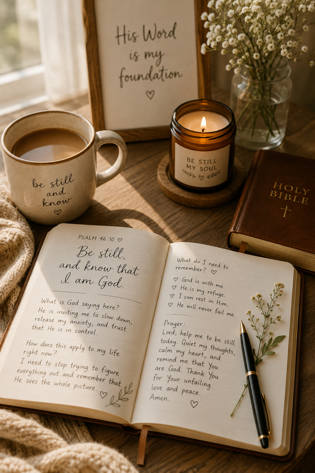 Finding Peace in Scripture: A Daily Journaling Practice