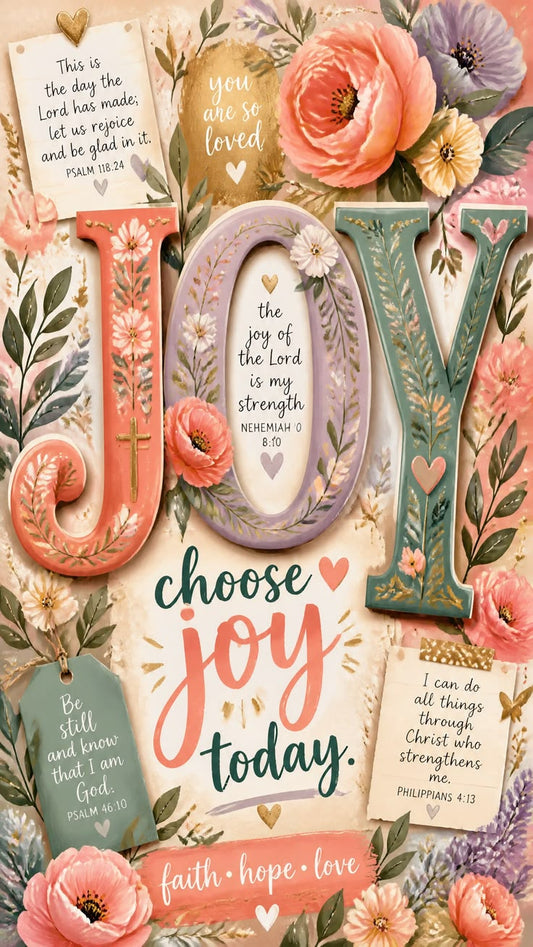 Choose Joy Today: Four Verses for the Mornings It Does Not Come Naturally