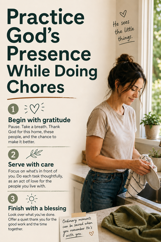 Practice God's Presence While Doing Chores