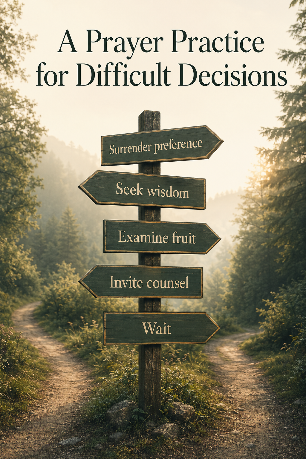 A Prayer Practice for Difficult Decisions