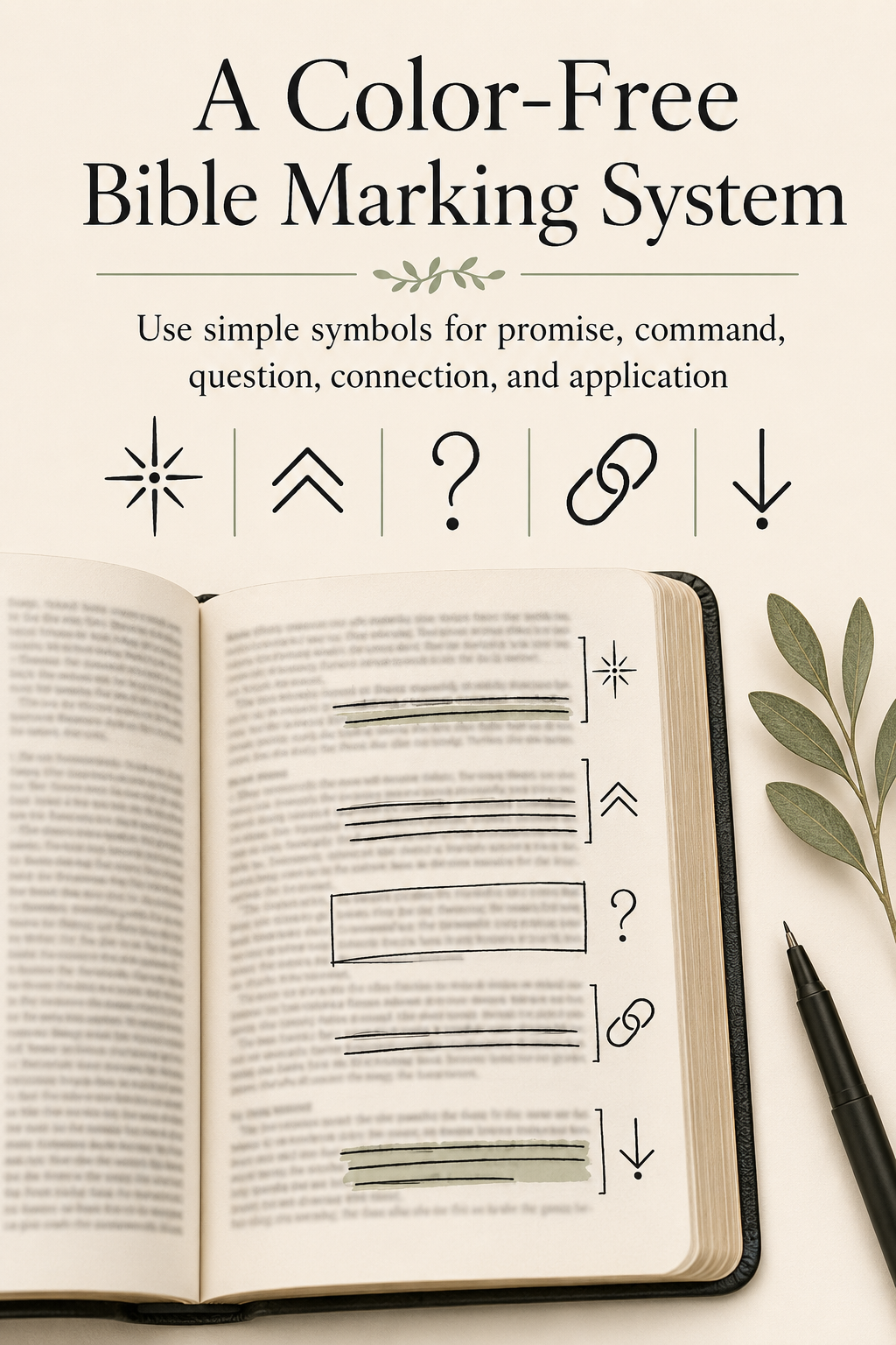 A Color-Free Bible Marking System