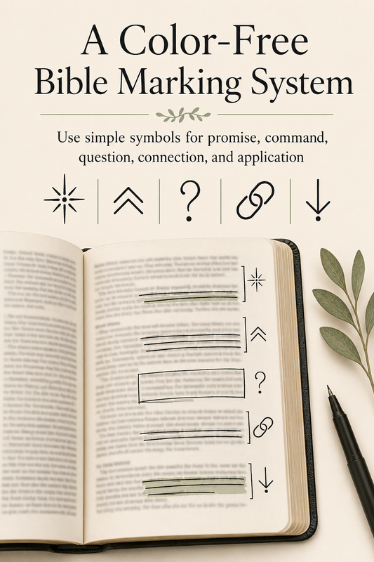 A Color-Free Bible Marking System