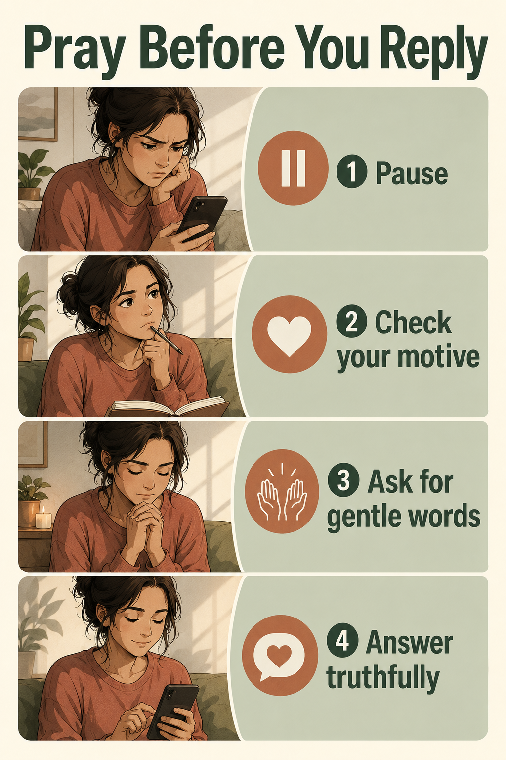 Pray Before You Reply: A Grace-Filled Pause for Difficult Conversations