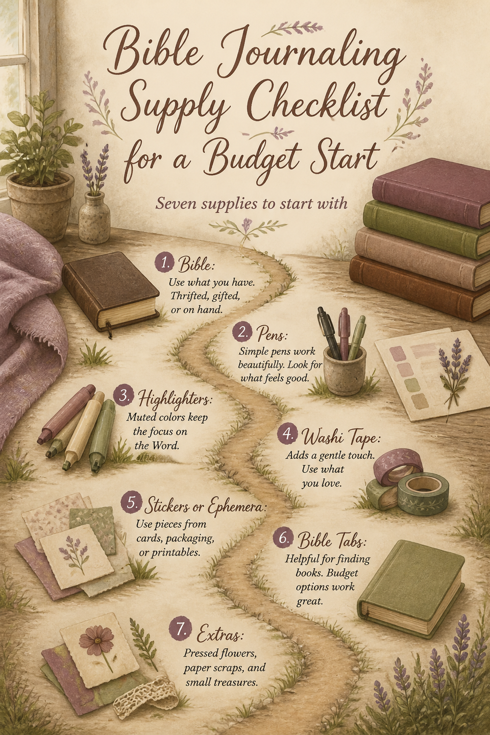 Bible Journaling Supply Checklist for a Budget Start