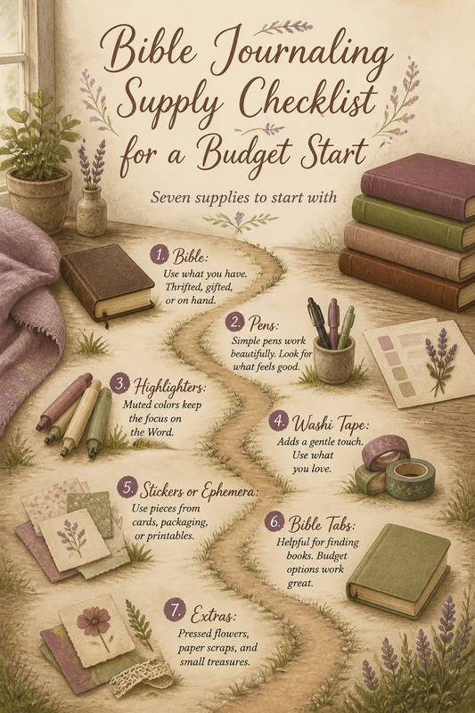Bible Journaling Supply Checklist for a Budget Start