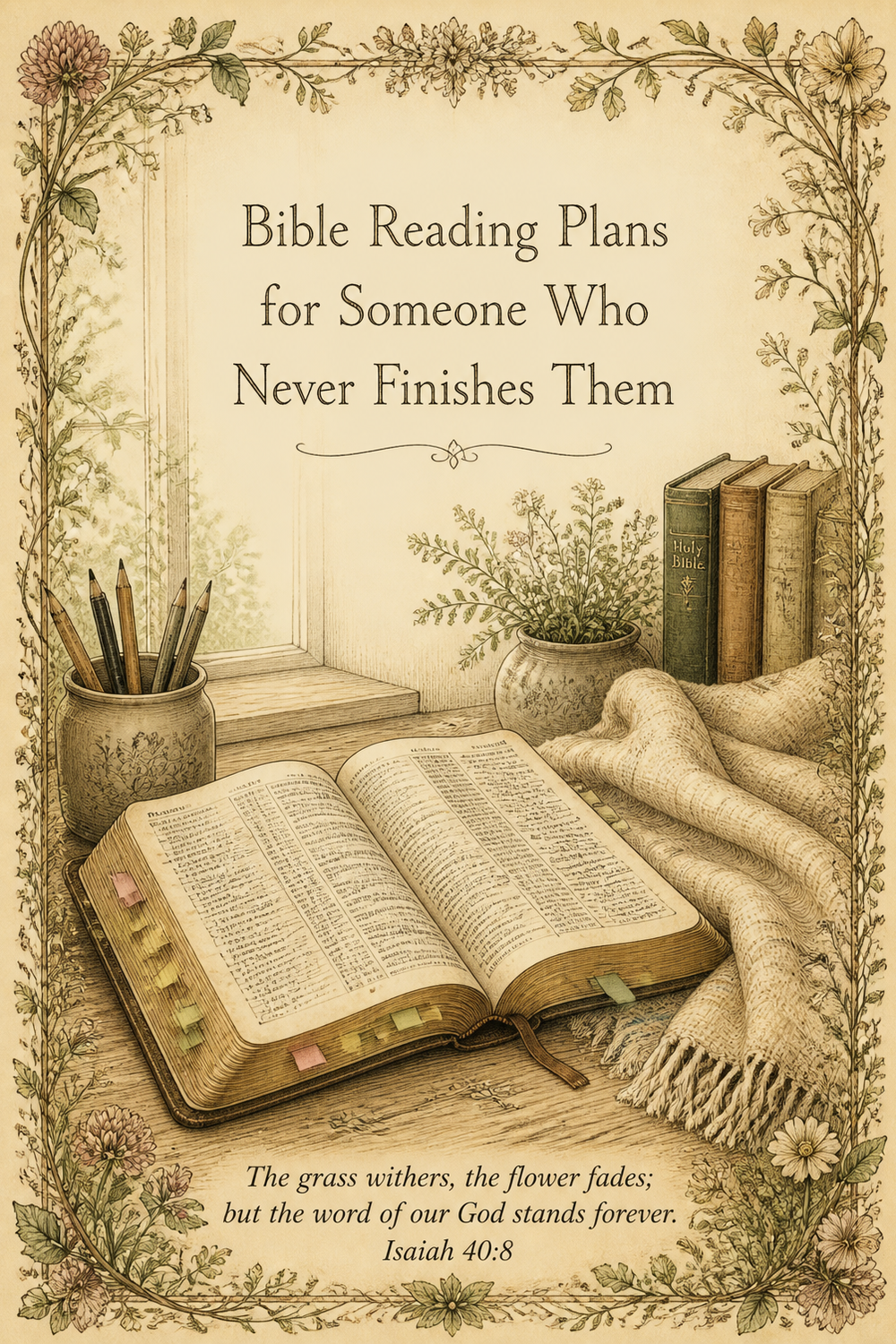 Bible Reading Plans for Someone Who Never Finishes Them