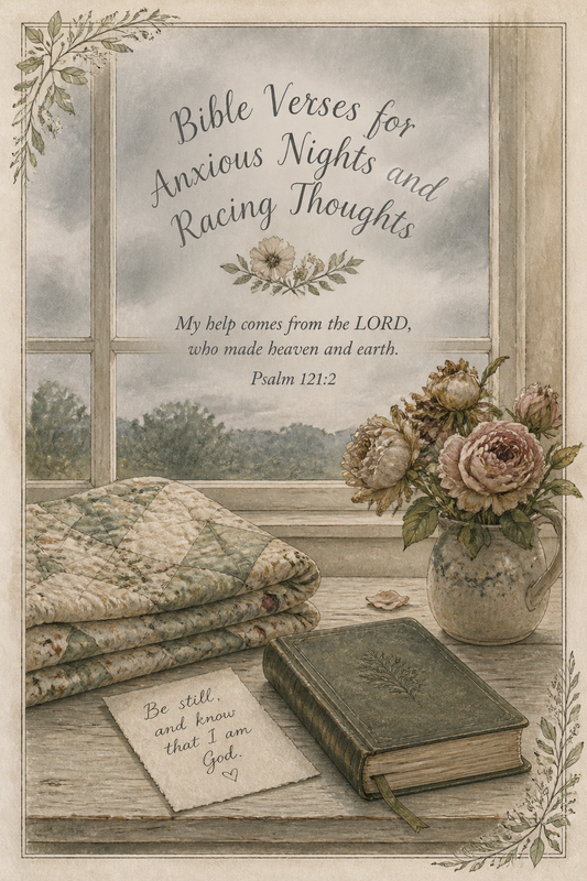 Bible Verses for Anxious Nights and Racing Thoughts