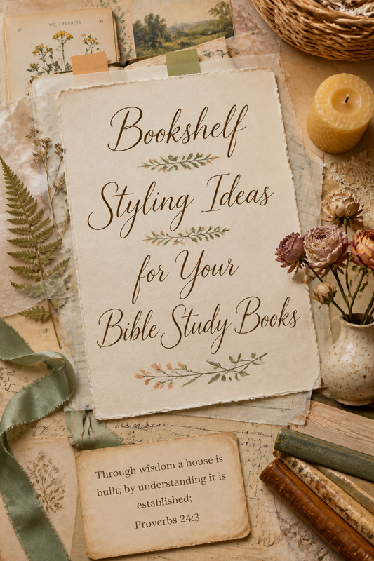 Bookshelf Styling Ideas for Your Bible Study Books