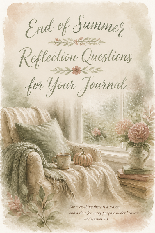 End of Summer Reflection Questions for Your Journal