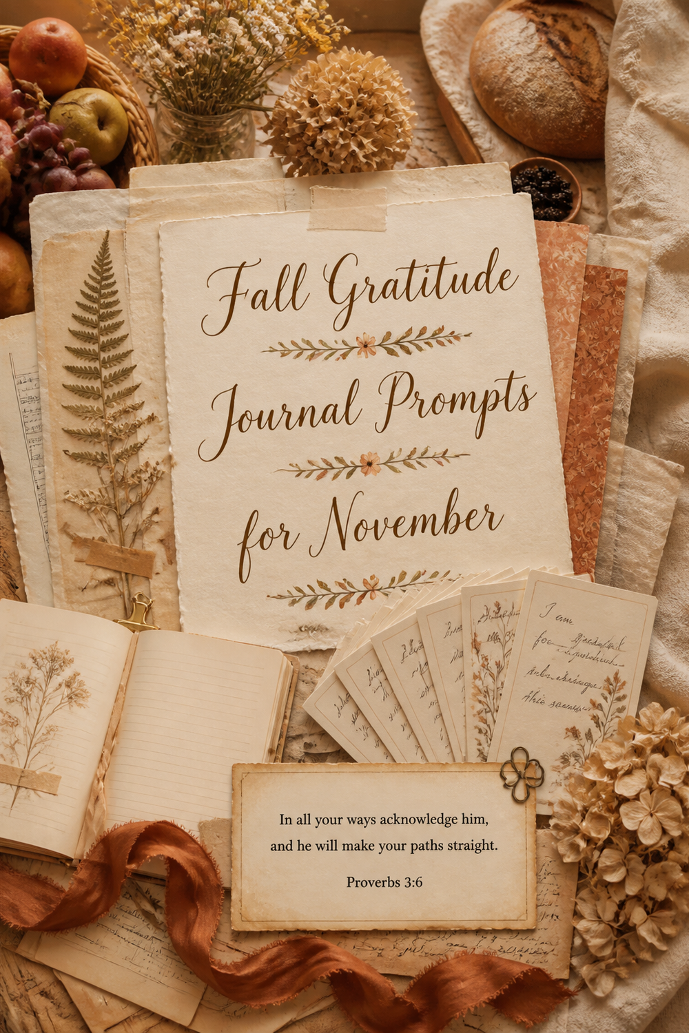 Fall Gratitude Journal Prompts for November