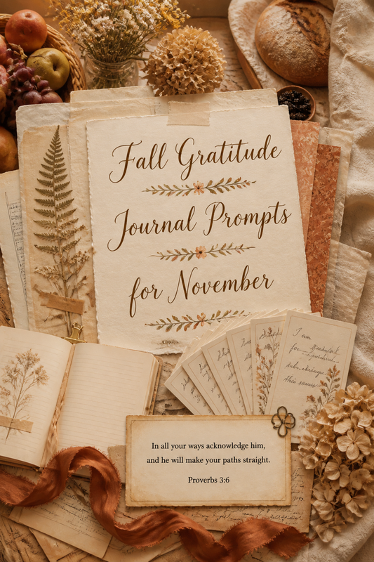 Fall Gratitude Journal Prompts for November