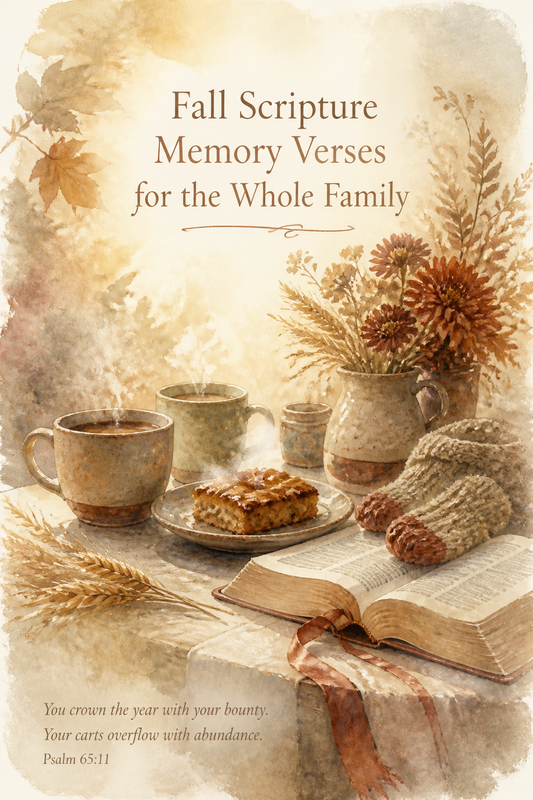 Fall Scripture Memory Verses for the Whole Family