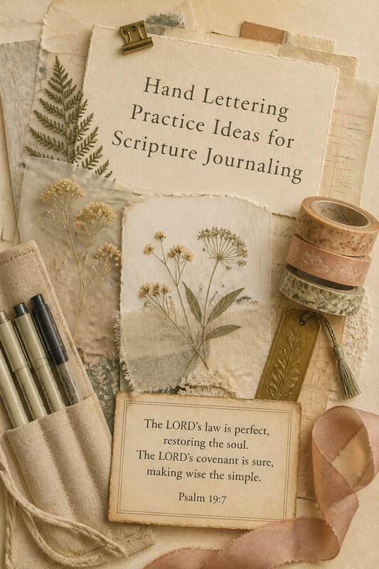 Hand Lettering Practice Ideas for Scripture Journaling
