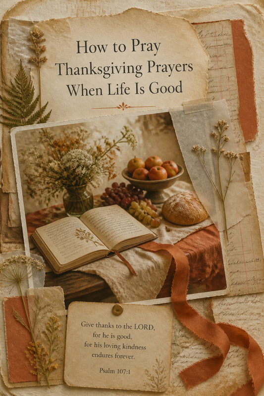 How to Pray Thanksgiving Prayers When Life Is Good