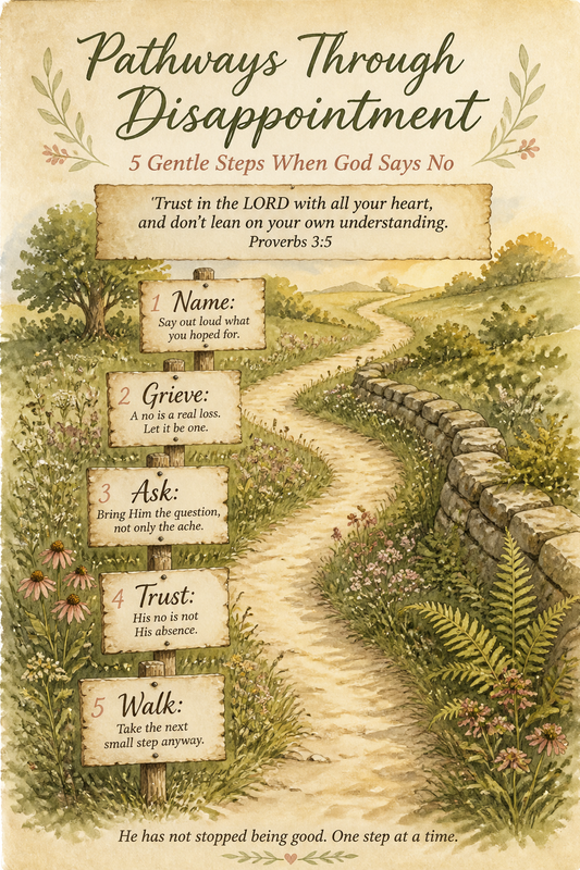 Pathways Through Disappointment | 5 Gentle Steps When God Says No