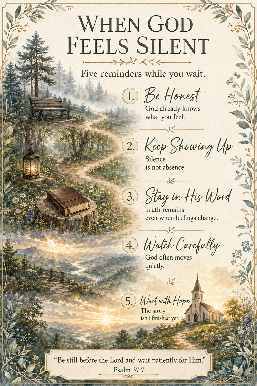 When God Feels Silent: 5 Faith-Filled Reminders While You Wait