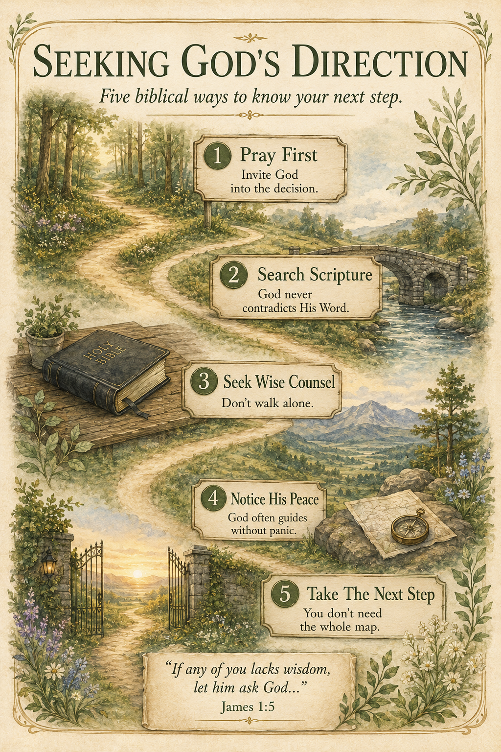 Seeking God's Direction: 5 Biblical Ways to Know Your Next Step