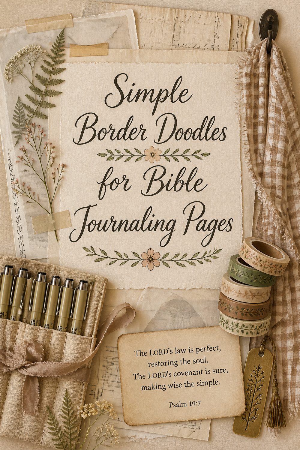 Simple Border Doodles for Bible Journaling Pages