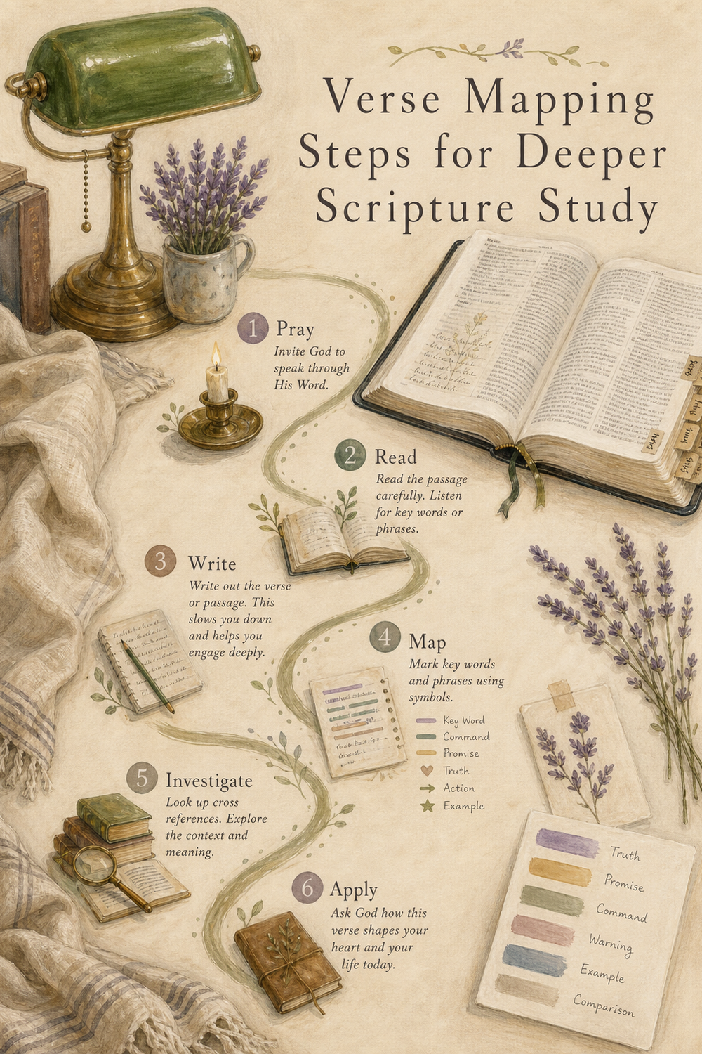 Verse Mapping Steps for Deeper Scripture Study