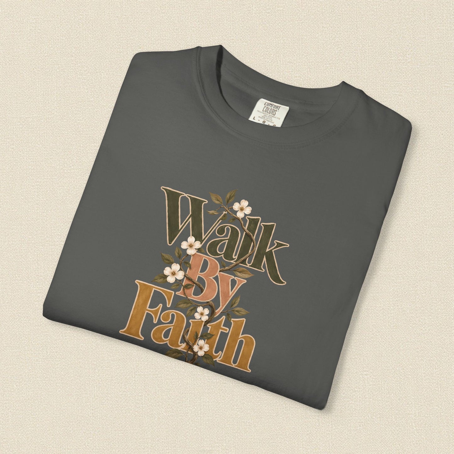 Walk by Faith | Christian T-Shirt for Women | 2 Corinthians 5:7