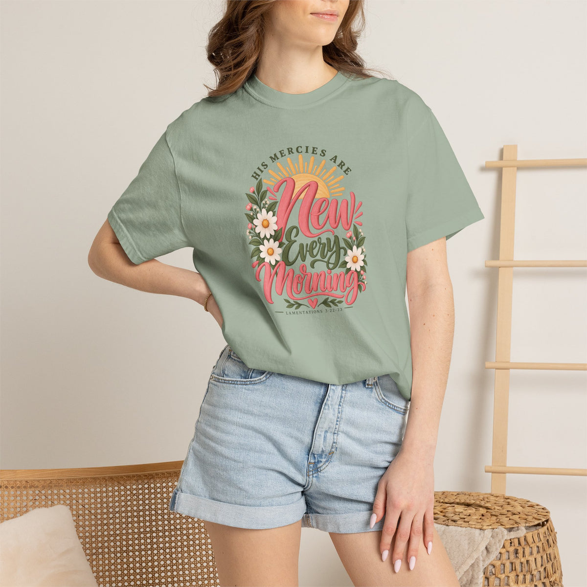 New Every Morning | Christian T-Shirt for Women | Lamentations 3:22-23