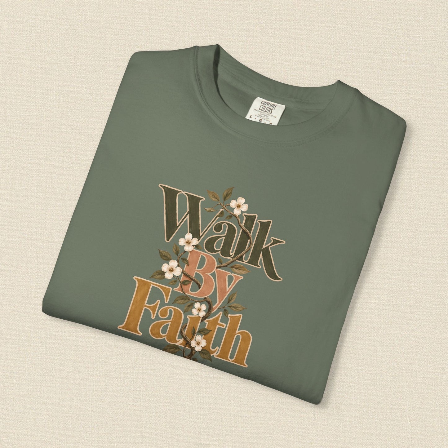 Walk by Faith | Christian T-Shirt for Women | 2 Corinthians 5:7