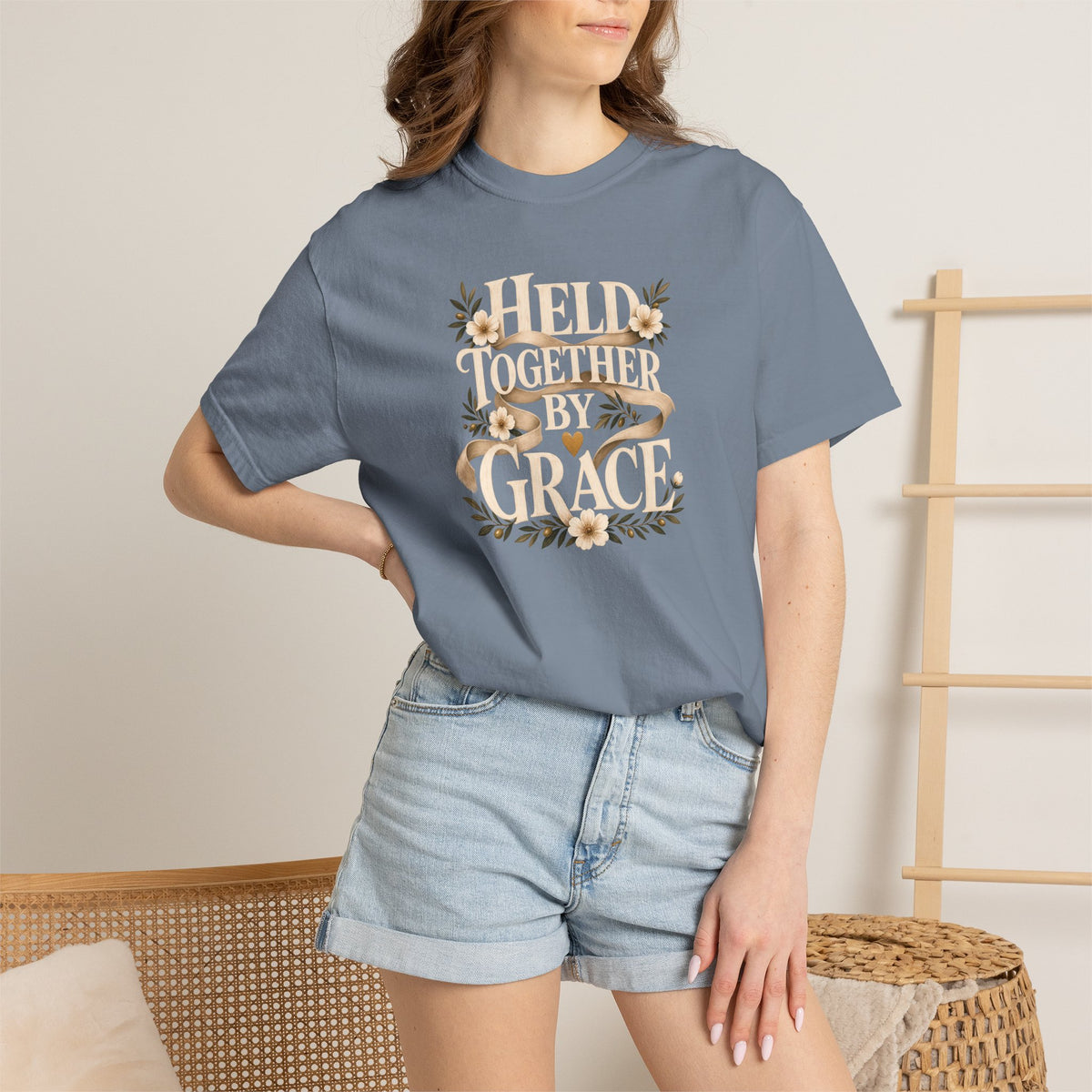 Held Together by Grace | Christian T-Shirt for Women