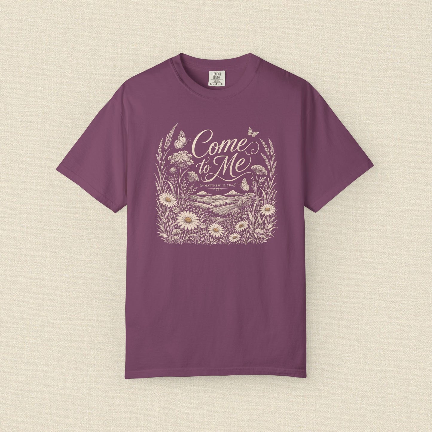 Come to Me | Christian T-Shirt for Women | Matthew 11:28