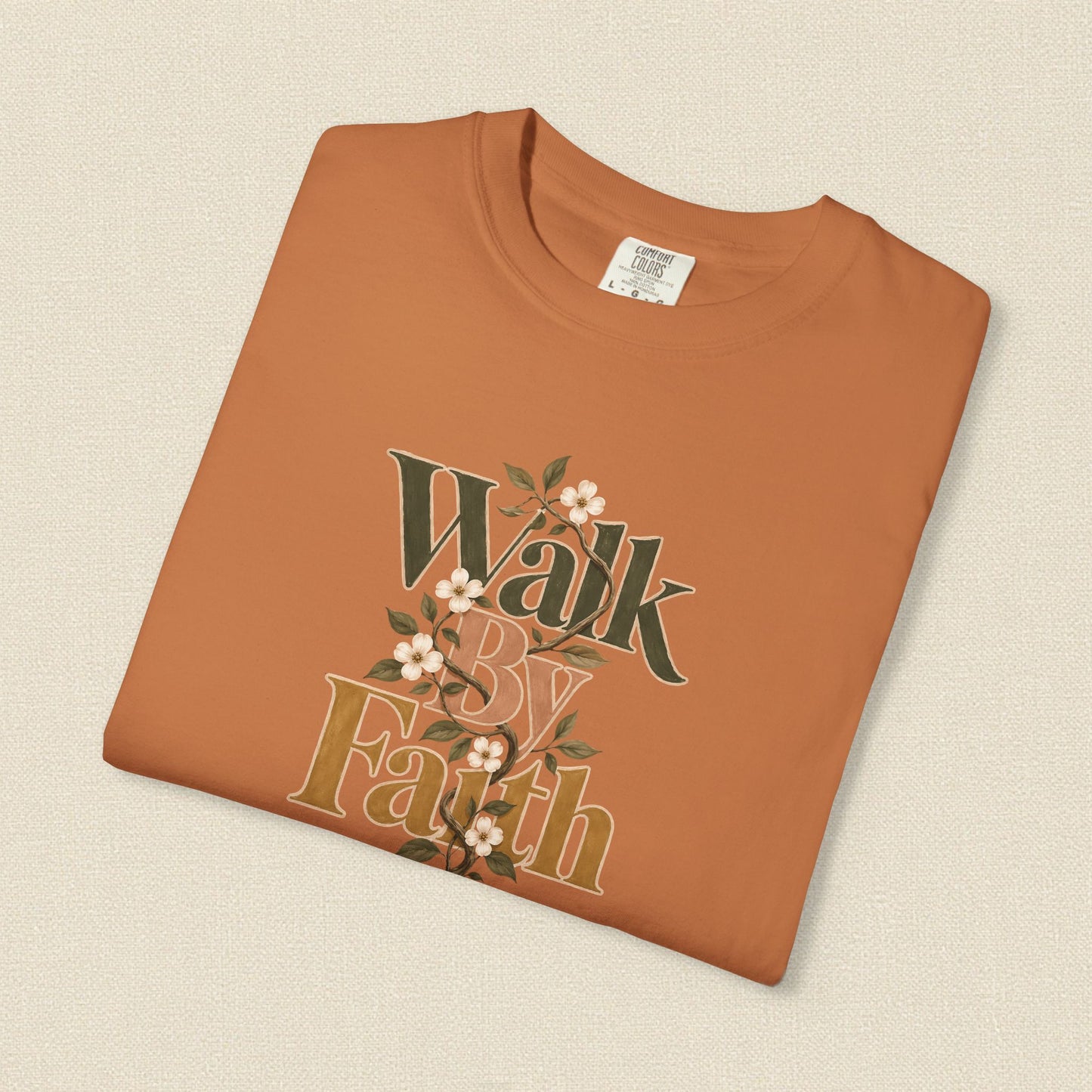 Walk by Faith | Christian T-Shirt for Women | 2 Corinthians 5:7