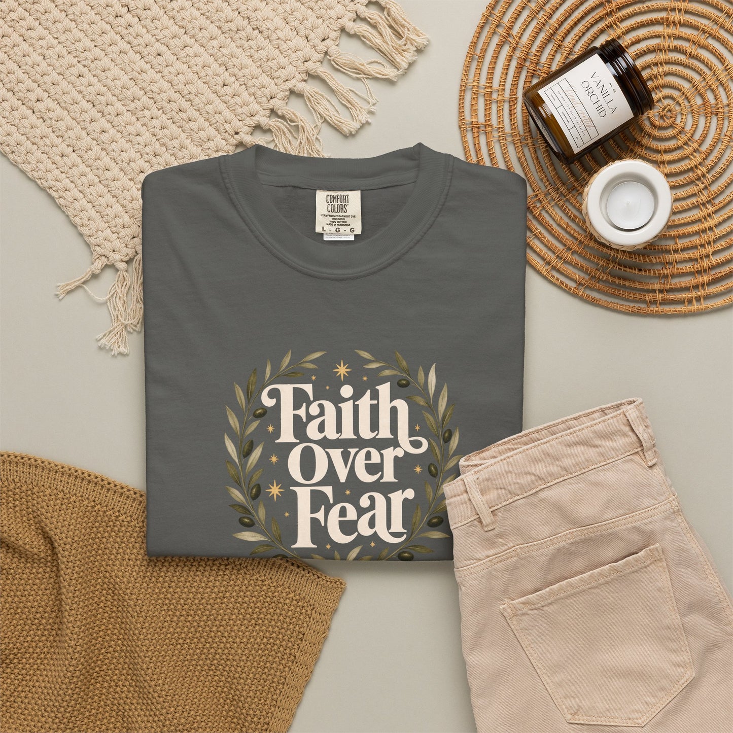 Faith Over Fear | Christian T-Shirt for Women