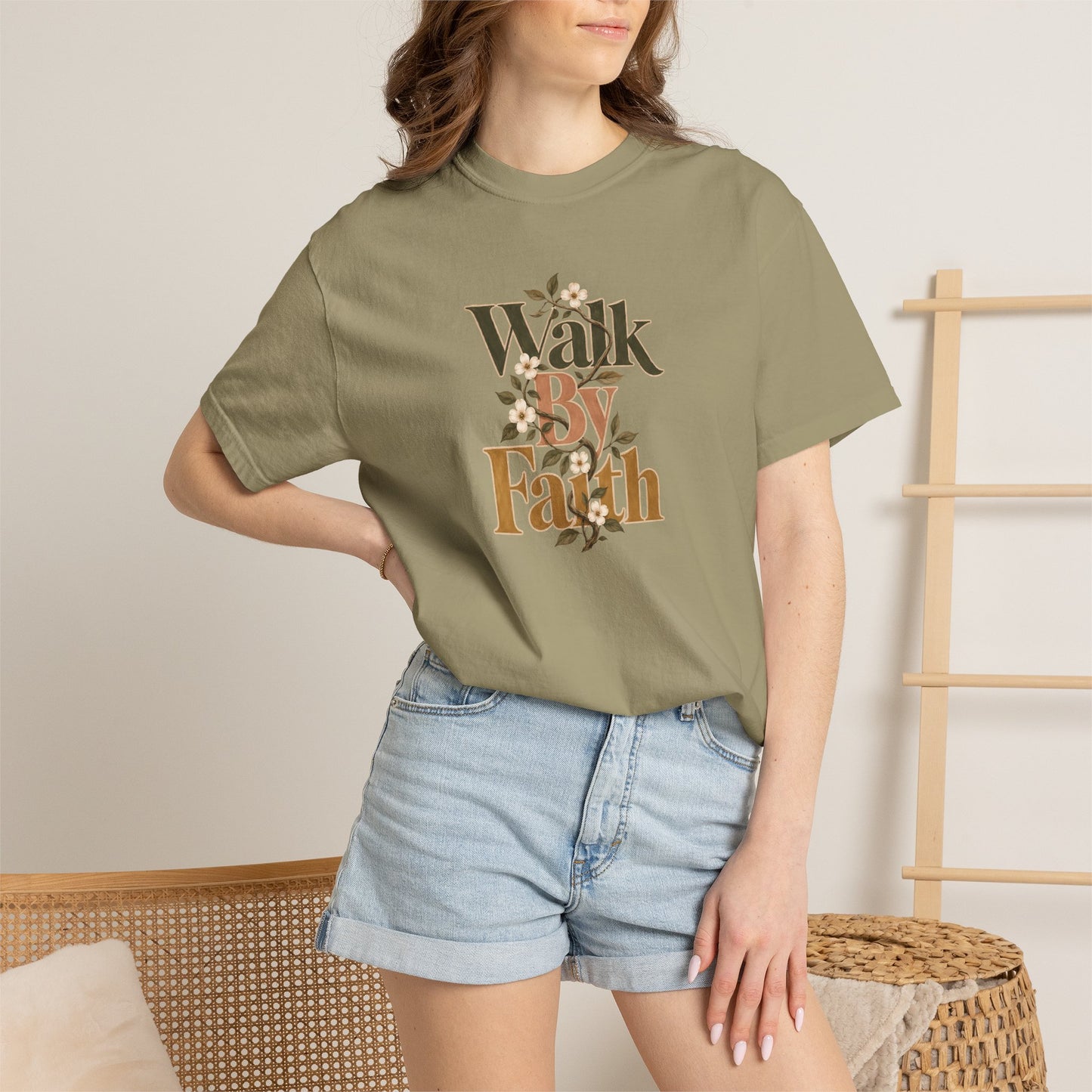 Walk by Faith | Christian T-Shirt for Women | 2 Corinthians 5:7