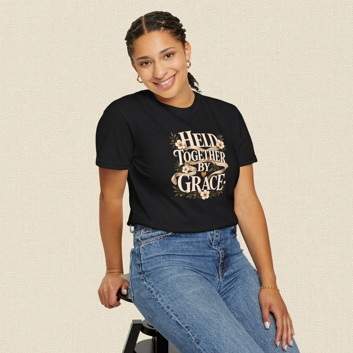 Held Together by Grace | Christian T-Shirt for Women