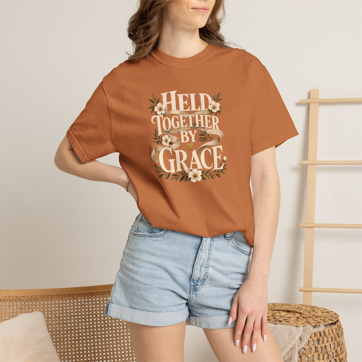 Held Together by Grace | Christian T-Shirt for Women