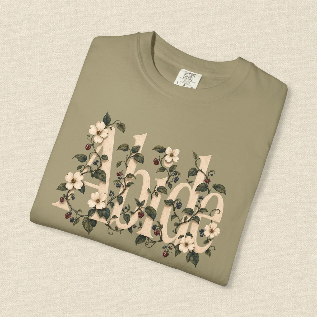 Abide in Christ | Christian T-Shirt for Women | John 15:4