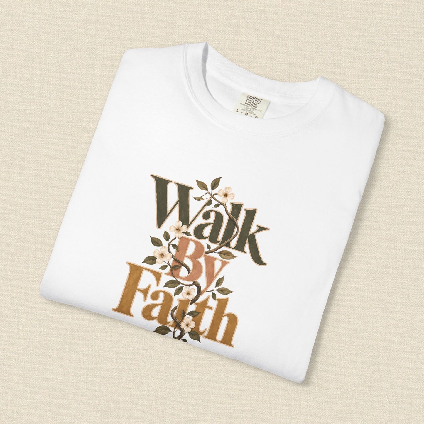 Walk by Faith | Christian T-Shirt for Women | 2 Corinthians 5:7