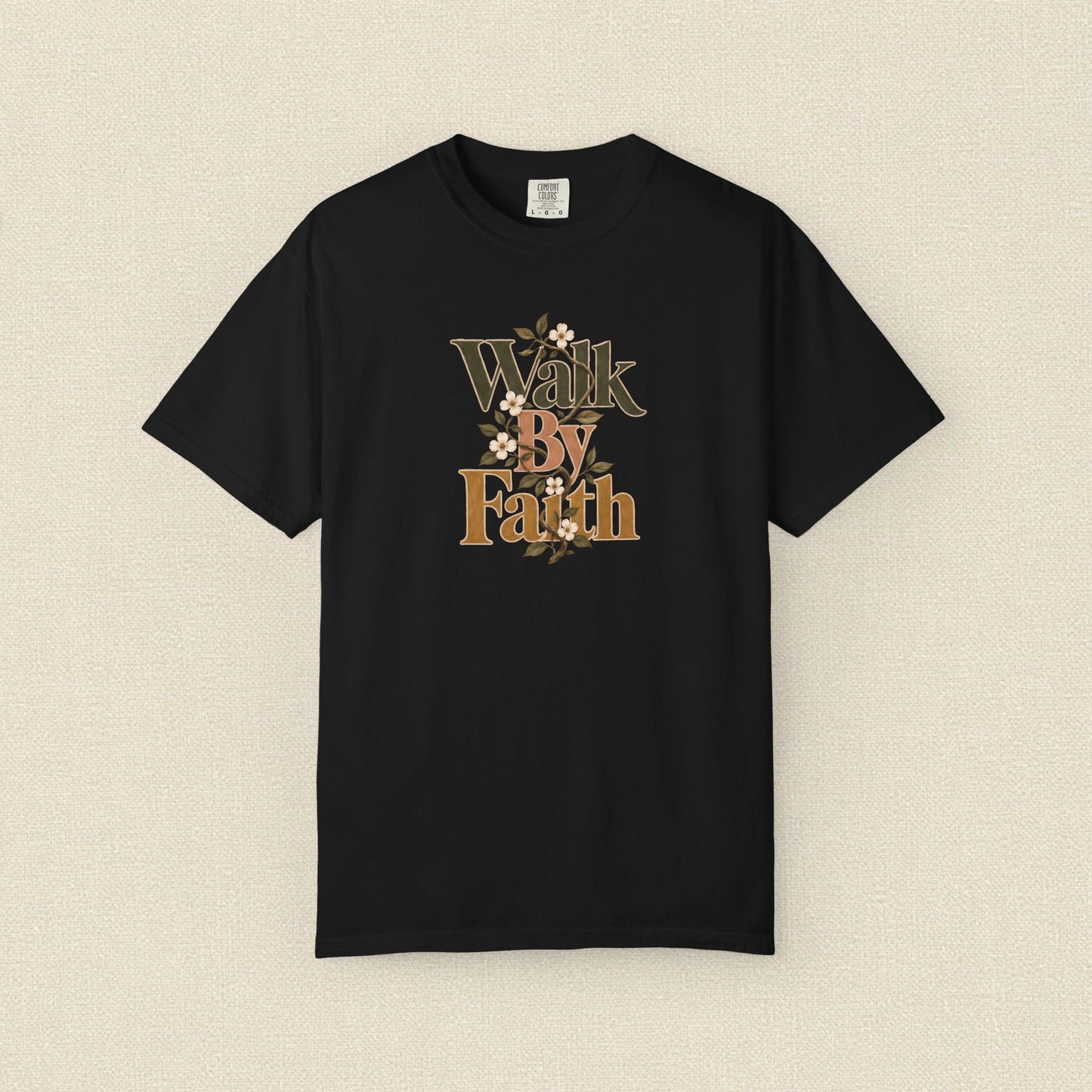 Walk by Faith | Christian T-Shirt for Women | 2 Corinthians 5:7