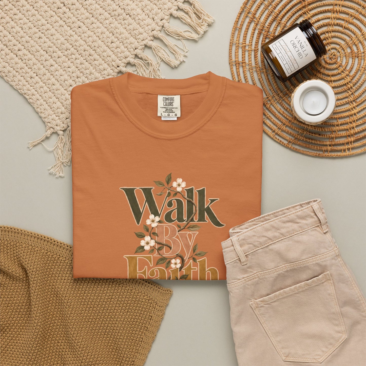 Walk by Faith | Christian T-Shirt for Women | 2 Corinthians 5:7