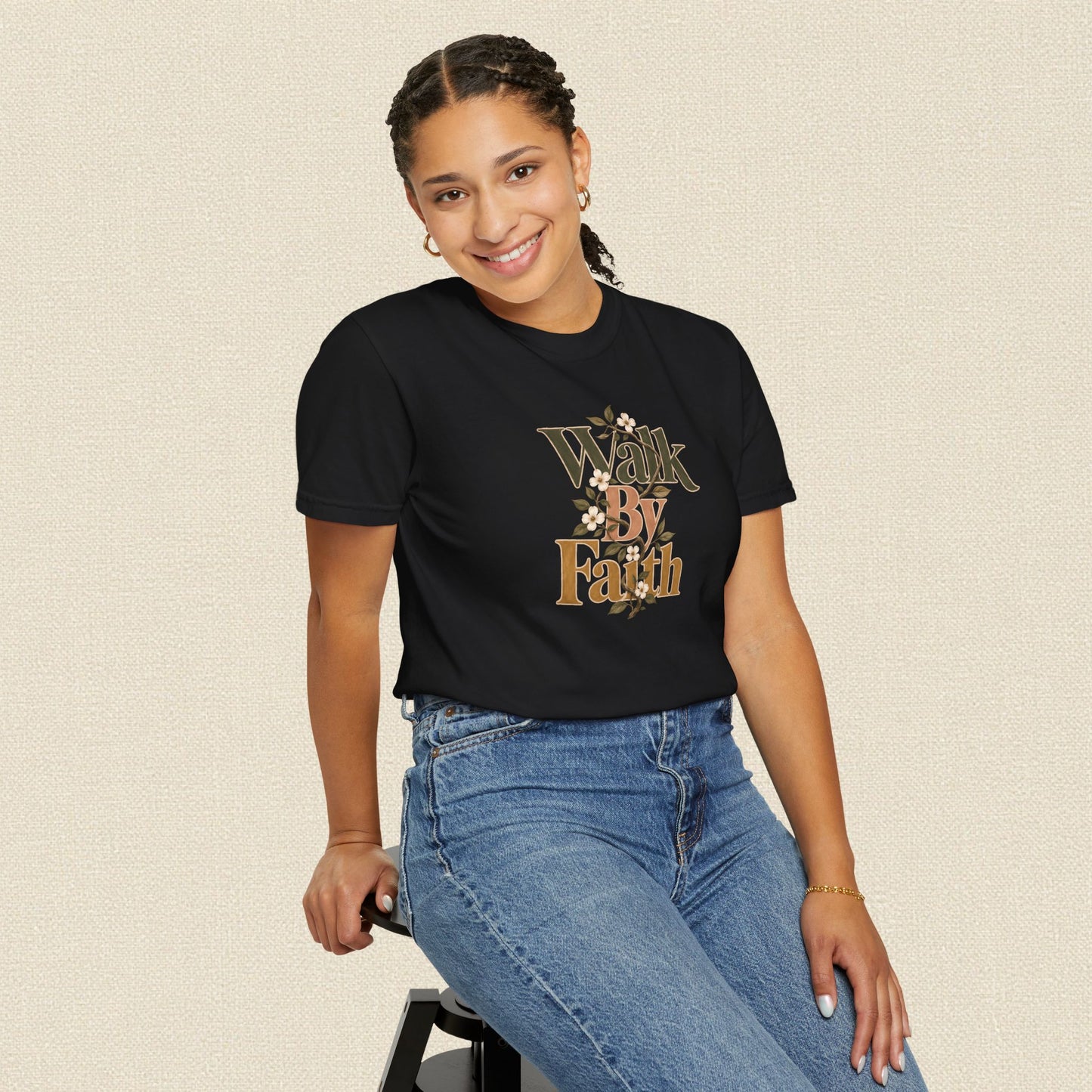 Walk by Faith | Christian T-Shirt for Women | 2 Corinthians 5:7