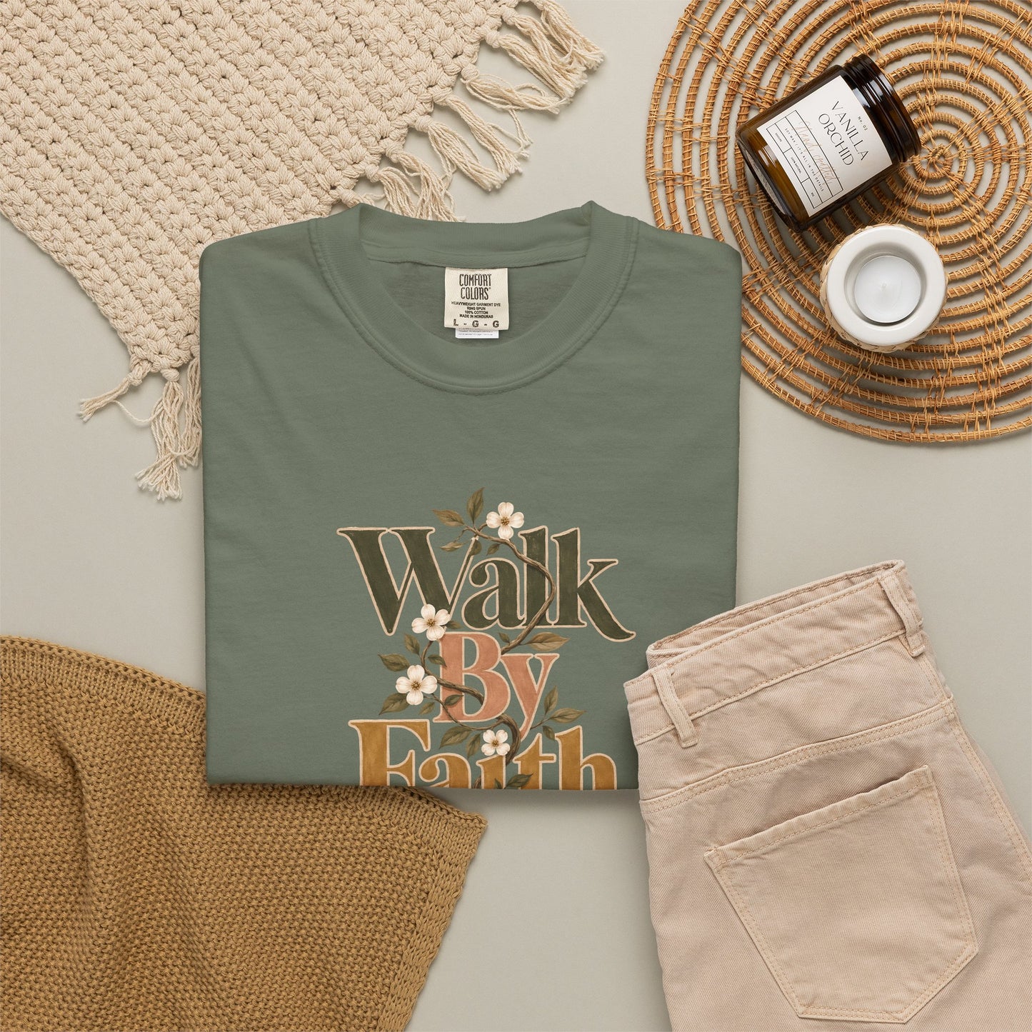 Walk by Faith | Christian T-Shirt for Women | 2 Corinthians 5:7