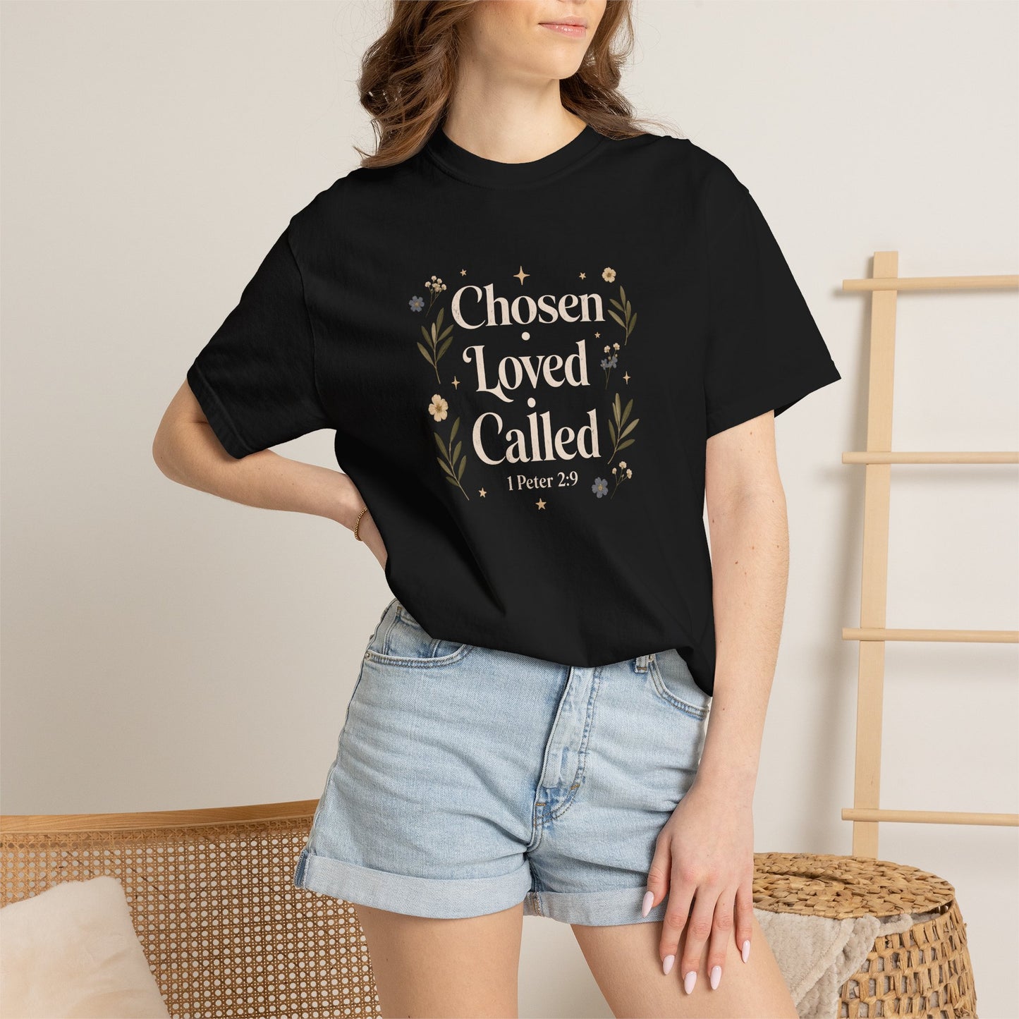 Chosen Loved Called | Christian T-Shirt for Women | 1 Peter 2:9