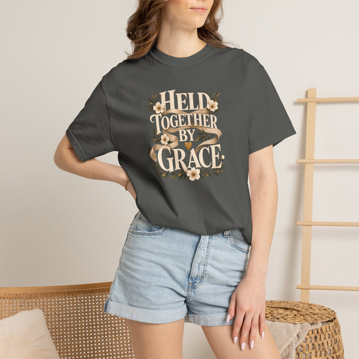 Held Together by Grace | Christian T-Shirt for Women