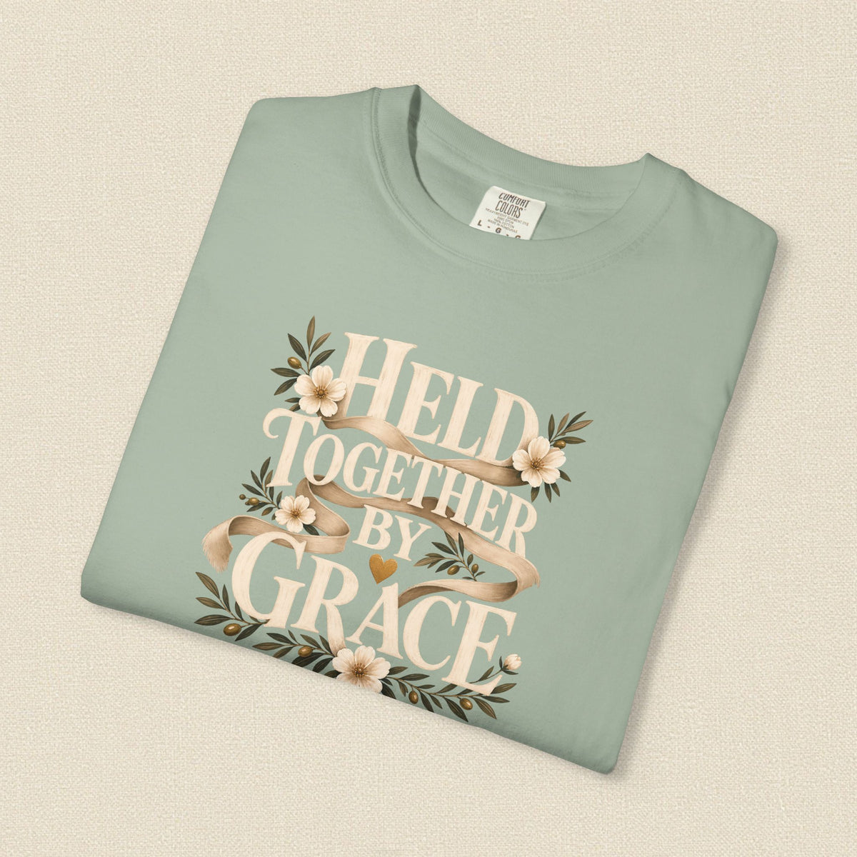 Held Together by Grace | Christian T-Shirt for Women